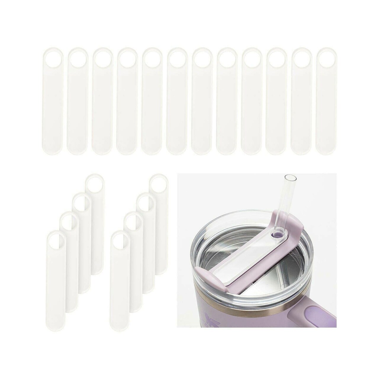 Craft Express 20 Pack 40oz Tumbler Sublimation Acrylic Skinny Name Tags